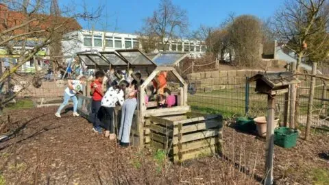 Schulgarten im Frühling 26